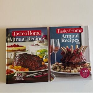 Taste of Home Annual Recipes 2016 and 2018 Bundle